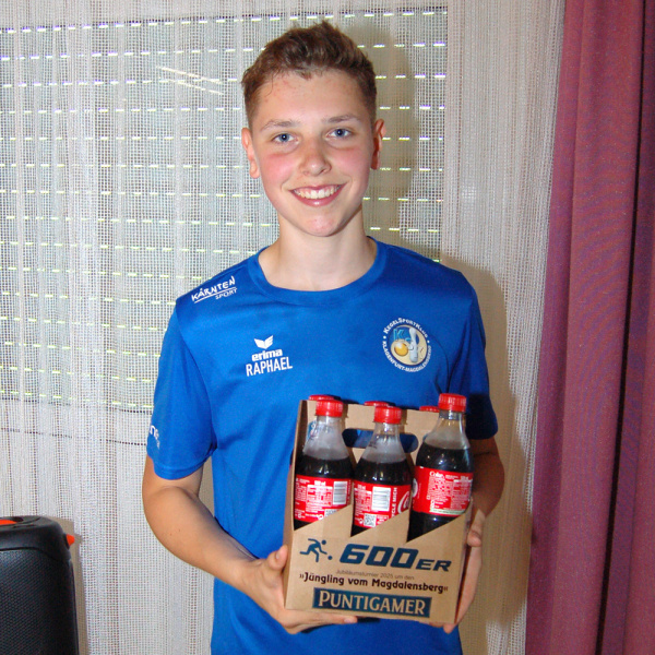 KSK-Youngster Rafael WALDHAUSER mit 610 Kegel