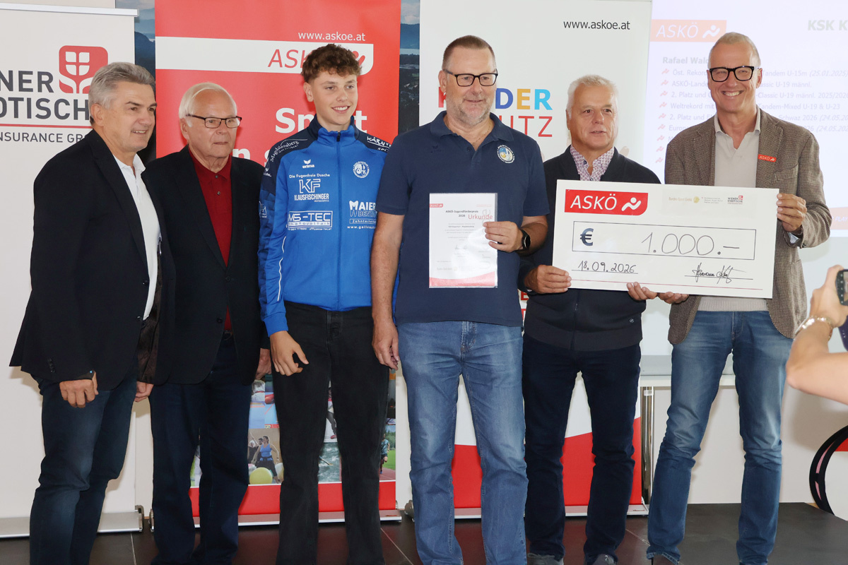 ASKÖ Jugendförderungspreis für unsere Nachwuchsarbeit